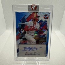 Bryson Stott 2025 Topps Pristine Blue Pristine Refractor Autograph /75 #PA-BS