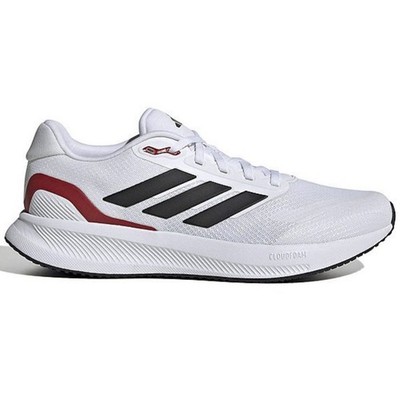 Adidas Runfalcon 5 White Black Scarlet Red Running Shoes IE8818 Mens Size 11.5