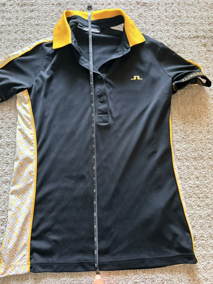 J. Lindeberg Damai Golf Poloshirt GWJT06465 9999 schwarz Small NEU neu mit Etikett - Bild 3 von 4