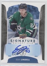 2017-18 Upper Deck Signature Sensations Esa Lindell #SS-EL Auto 0g4