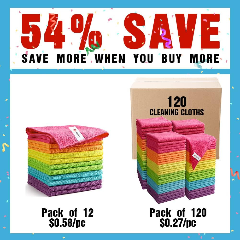 Chiffons en microfibre ultra absorbants pour vitres et surfaces sans trace