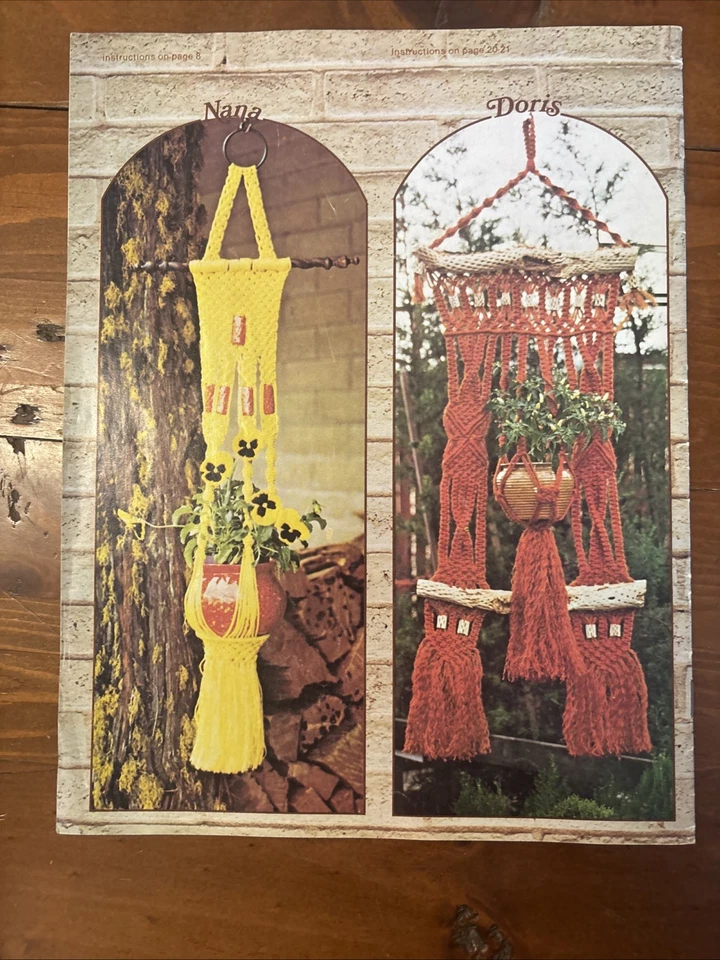 Vintage Macrame Hangers Inside Outside Book - Image 2 of 4