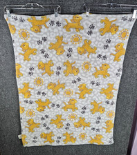 Disney Baby Lion King Blanket Throw Simba Gray Sun Paw Prints 30x40