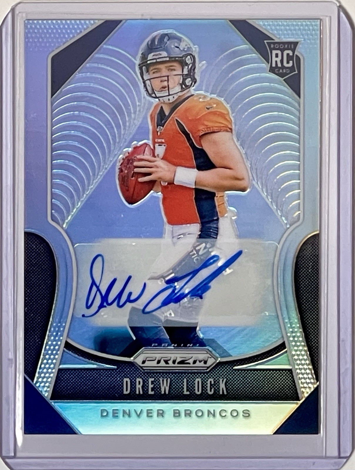 2019 Panini Prizm Silver #304 Drew Lock Auto Autograph RC Rookie SP