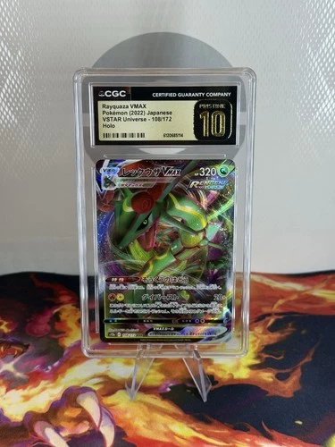 Pokémon TCG Rayquaza VMAX CGC PRISTINE 10