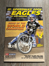 eastbourne eagles speedway programme 9th april 2004 v poole pirates