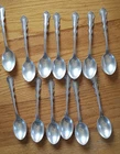 International Sterling "Angelique" lot of 13 Teaspoons 6in Flatware Silverware