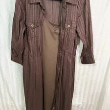 Faith & Passion Women's Two-Piece Dress – Brown, Size 14