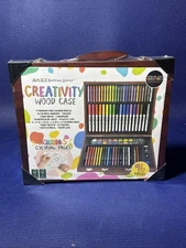 Art 101 Budding Artist 96 Piece Kids Creativity Wood Case Art Set