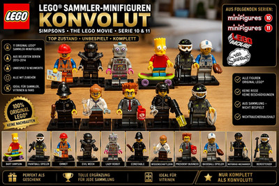 LEGO Minifiguren Konvolut 11 Figuren Simpsons/The LEGO Movie Serie 10/11