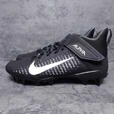 Nike Alpha Menace Pro 2 P Black Football Cleats BV3951-001 Men's Size WIDE 13