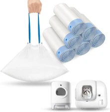 120 Count Drawstring Cat Litter Box Liners Compatible with PETKIT Pura Max2/Max/