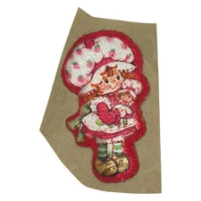 Vintage Strawberry Shortcake Standing Embroidered Iron on Patch  2.5”