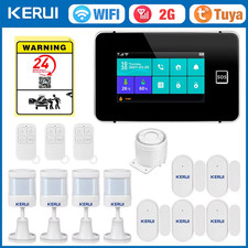 KERUR Wireless Alarm System Set Wifi+Gsm with Siren Home Alarm with Motion Senso
