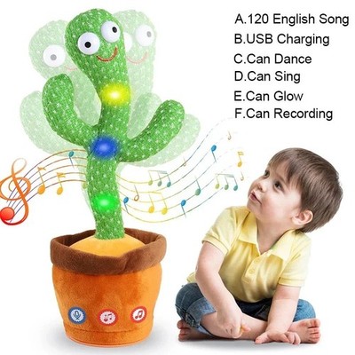1 Piece - Dancing, Talking Cactus Toy for Babies, Boys and Girls, Singing, Imita
