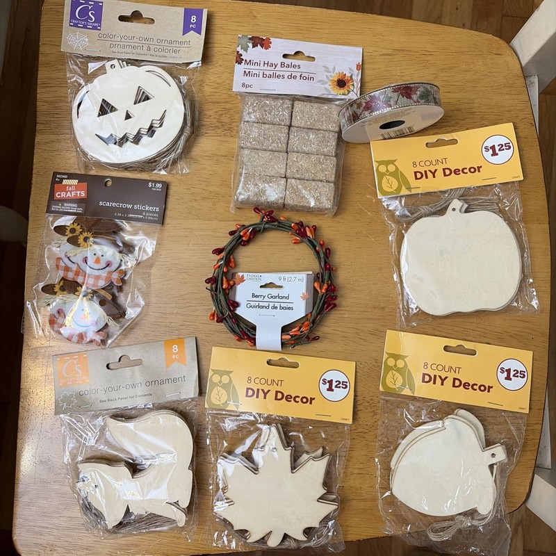 Lot Of New Autumn/Fall Craft Items