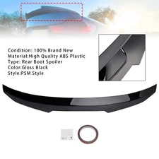 Gloss Black Rear Boot Spoiler For BMW 4 Series F33 Convertible 2013+ PMS Style