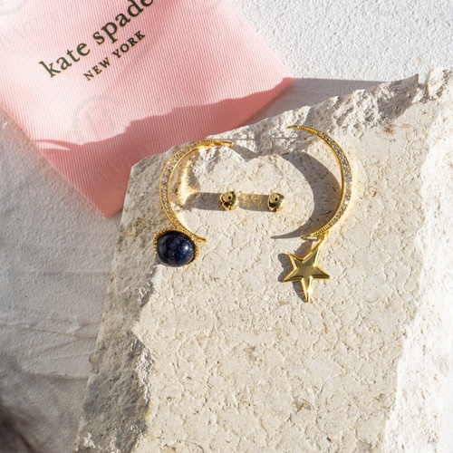 Kate Spade On The Rocks Crystal Asymmetrical Earrings NWT Gifts - Picture 4 of 9