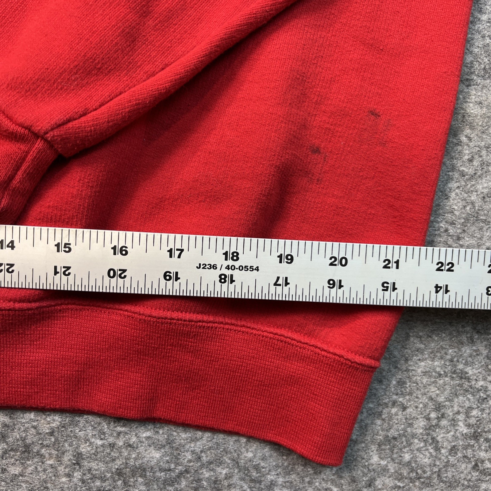 Unbranded Men’s Red Pull Over Basic Essential Zip… - image 5