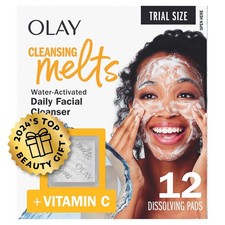 OLAY CLEANSING MELTS 12 PACK DISSOLVING FACE WASH PADS TRAVEL GYM FESTIVALS