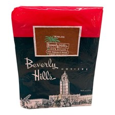 Vintage Beverly Hills Seamless Stockings 100 Nylon Beigetone 15 D Size 9 1/2