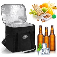 KüHltasche Faltbar 16L Isoliertasche Thermotasche FüR Picknick, BüRo, Outdoor...