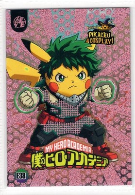 POKEMON PIKACHU COSPLAY! * MY HERO ACADEMIA *E38 * BOX HIT - GLITTER HOLO