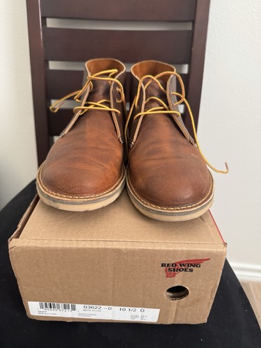 NEW w BOX - 1st QUAL | RED WING 10.5D WEEKENDER CHUKKA COPPER BOOTS ...