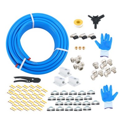 Compressed Air Line Kit 3/4''×100ft Shop/Garage Aluminum Air Compressor Hose kit