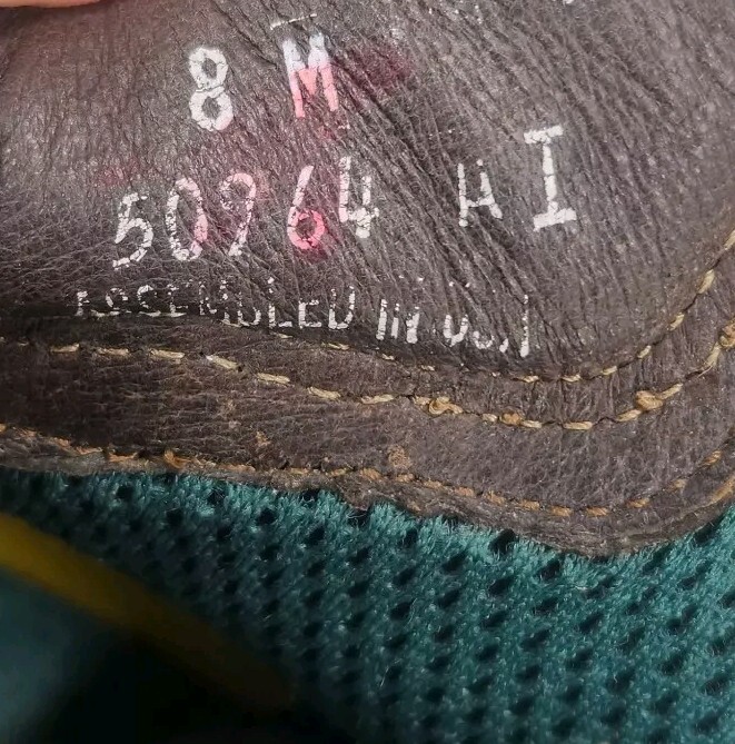 John Deere 50964 Soft Toe Leather Work Boots Men Sz 8M Brown Lace