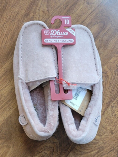 Dluxe by Dearfoams ultraweiche Damen-Hausschuhe aus echtem Lammfell drinnen/draußen - Bild 2 von 5