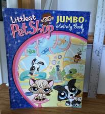 Littlest Pet Shop Bendon Jumbo Activity Book 2007 6 pages are colored/completed