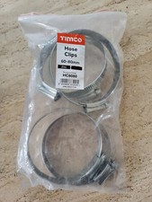 Pack of 5 x Timco Hc6080 Hose Clips 60-80mm Zinc protected