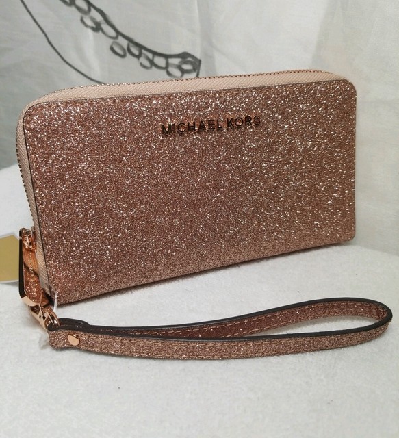 glitter wallet michael kors
