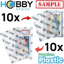 Hobby Armor Samples Plastic Card Shipping Supplies 3.5x4.5 and 4x6 - 10 of Each