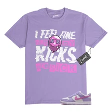 Dunk Lilac Bloom Pink Beyond Hydrangeas Lavender White T Shirt to Match SICK