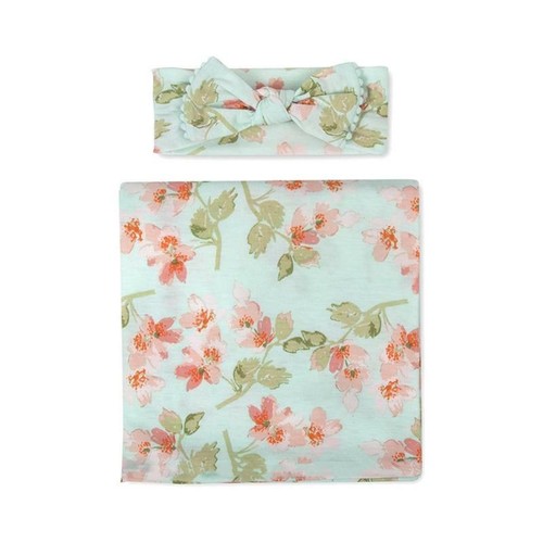 2pcs Newborn Baby Cute Floral Animal Swaddle Wrap Receiving Blanket with Hat Set - Afbeelding 24 van 26