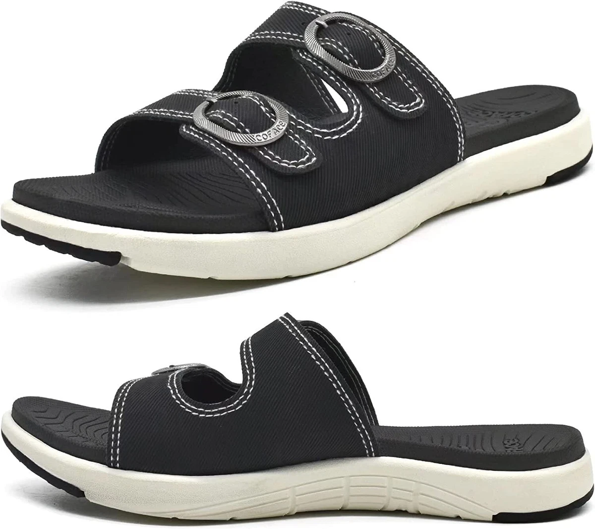 COFACE Womens Orthotic Slides Comfort Plantar Fasciitis Arch