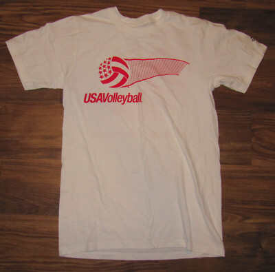 USA Volleyball Mens Short-Sleeve T-shirt, Adidas Tee, White