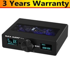 SUCA AUDIO DAC-Q11 Dual-core Audio Decoder ESS9038 AK4493 with 2 LED Screens
