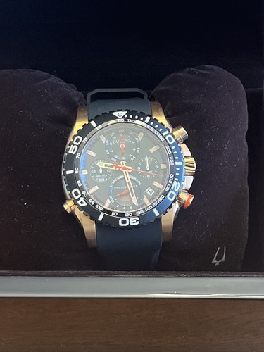 Men's BULOVA PRECIONIST 200M Tachymeter chronograph divers watch 98B211  42429509757 | eBay