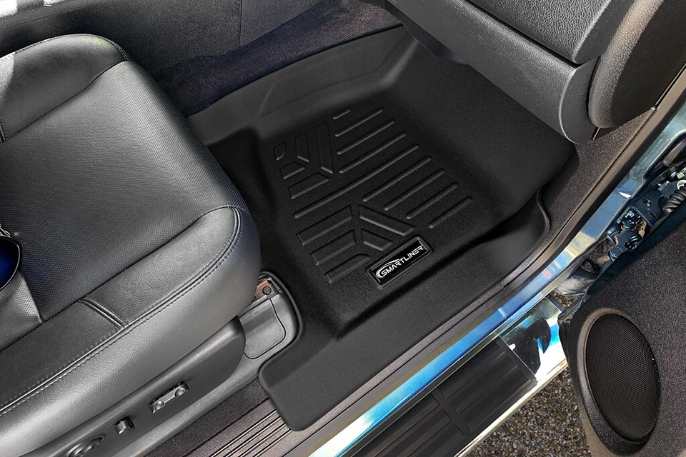 SMARTLINER Floor Mats 1st Row 2007-2014 Tahoe Yukon Suburban Avalanche Escalade Foto 3 de 4