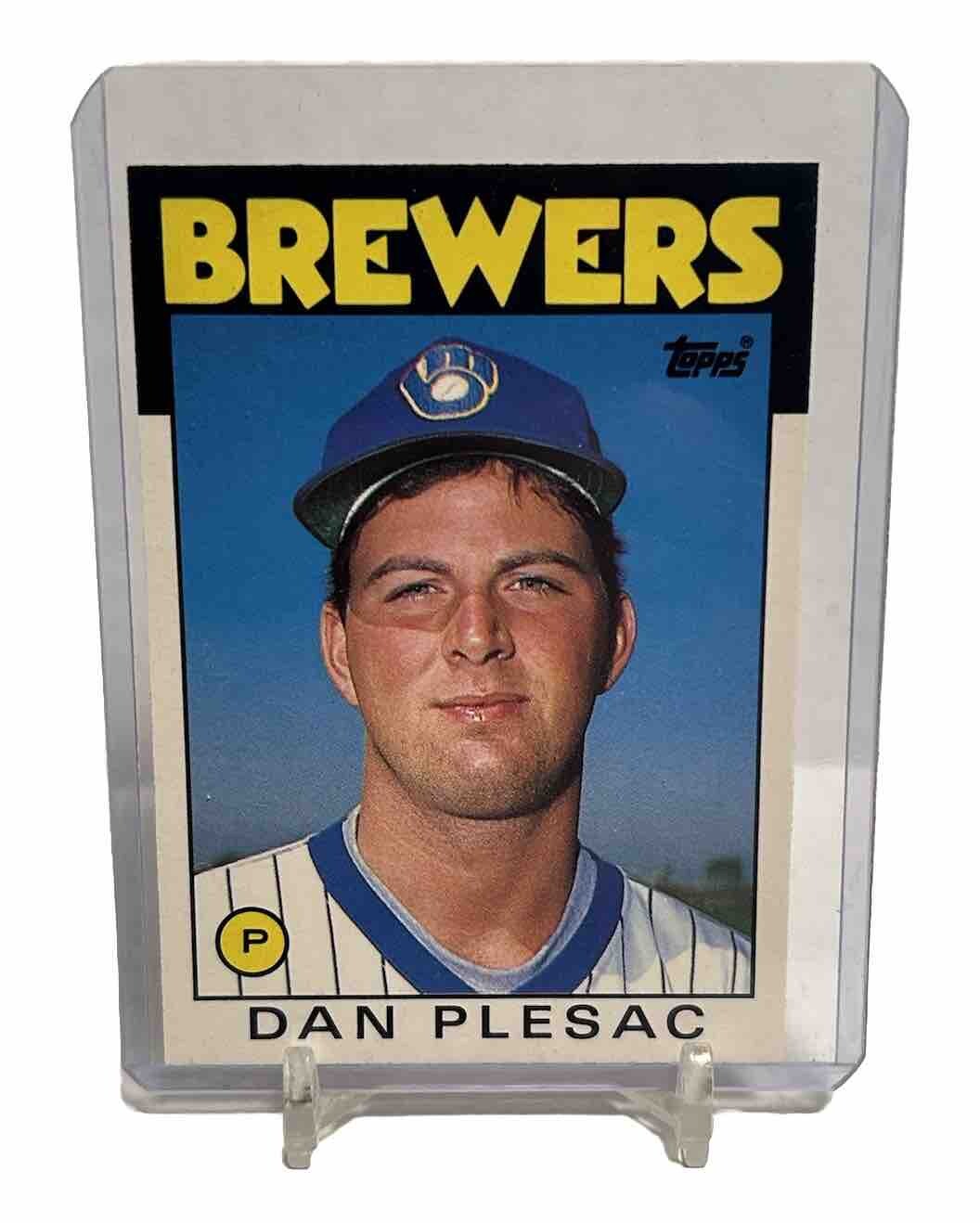1986 Topps Traded Dan Plesac Milwaukee Brewers #87T NM