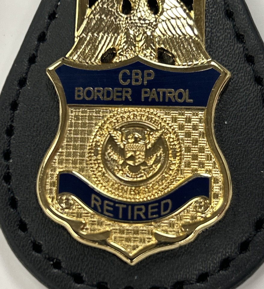 CBP RetiredUnited States Customs And Border Patrol Agent USBP Leather ...