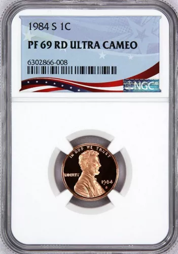 1984-S Lincoln Cent Graded PF69RD Ultra Cameo by NGC
