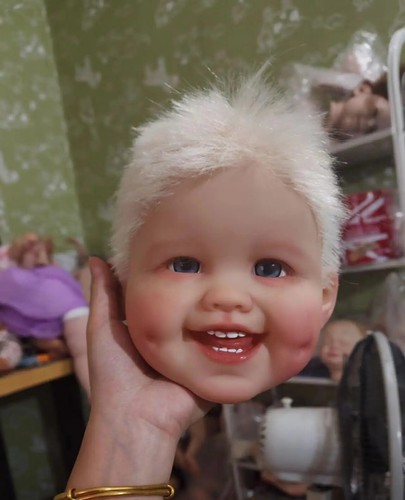 30in Reborn Baby Doll Short Hair Artist Hand-RootedToddler Boy Handmade Art Toy - Picture 5 of 8