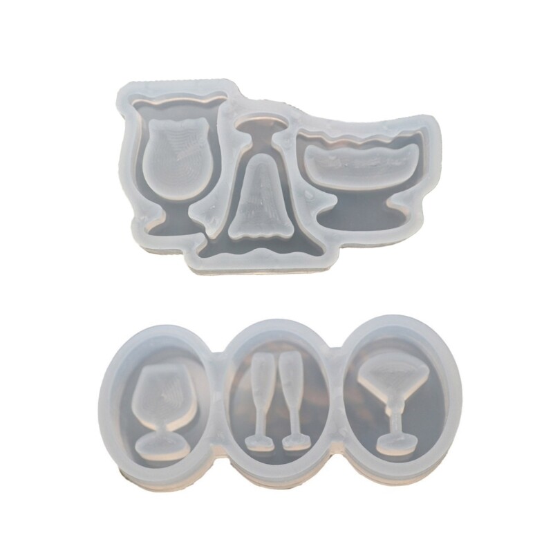 Beautiful Jewelry Wine Cup Resin Molds Elegant Cup Ornament Mold Wine Cup Molds