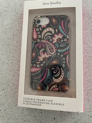 Vera Bradley Protective Flexible Case For iPhone 8/7/6S Plus Paisley New In Box