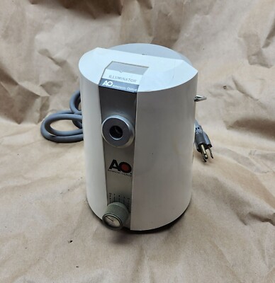 AO American Optical II-80 fiber optic microscope illuminator light 120V 1.5A