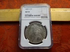 1883-S United States Morgan Silver Dollar $1 NGC Graded AU53 - Free S&H USA